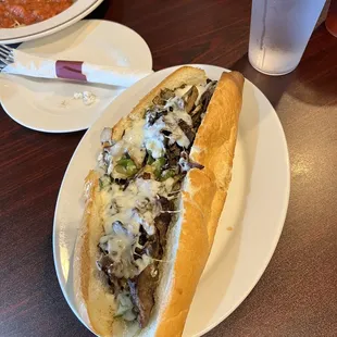 Cheesesteak &amp; Spaghetti &amp; Meatballs