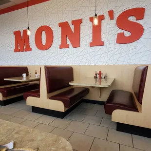 My view of other areas of seating at large booth tables.   11/1/2024