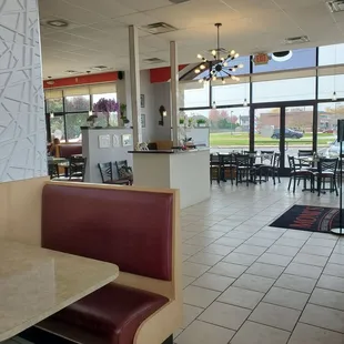 Large open space areas to dine at plus small and large tables with chairs.  11/1/2024