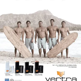 Moniz Boys for Vertra Sunscreen Ad.  In Waikiki