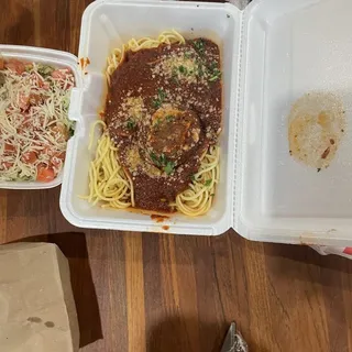 Spaghetti & 1 Meatball (L)