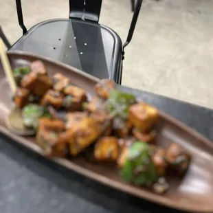 a plate of food on a table