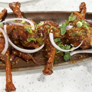 The DRUMS OF HEAVEN (Chicken Lollipops) are a signature dish and highly recommended!