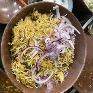 Veg kheema fried rice