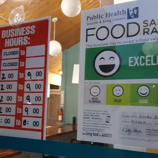 Accurate business hours and terrific rating (8/2/18)