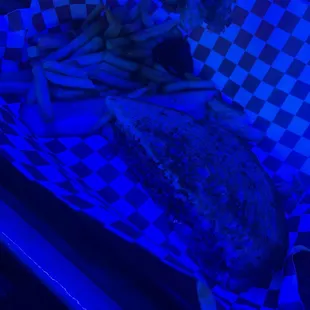 Patty melt with fries