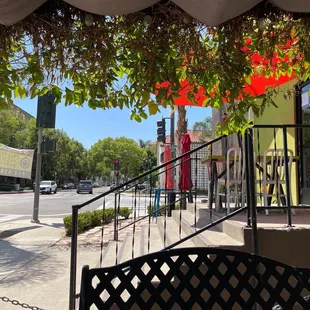 The view from the table I sat at/ the front of the restaurant