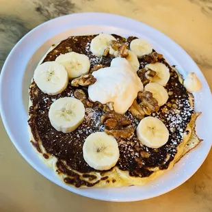 Banana Walnut Pancakes (one)