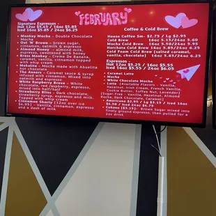 Feb menu
