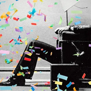Blown Away Guy ... with CONFETTI!