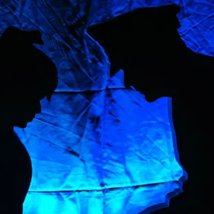 Art installations made from foam and other lightweight materials.