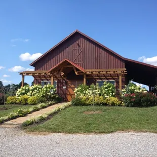 the entrance to the winery