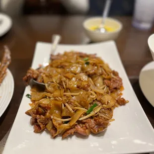 Beef chow fun