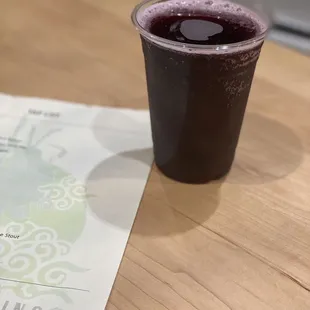 Huckleberry cider . Sweet but not overpowering