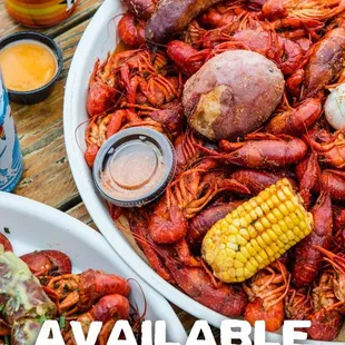 Crawfish available from Thursday - Sunday all day!