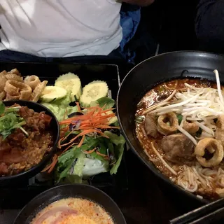Nam Prik Ong with Boiling Egg
