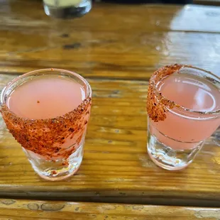 Watermelon candy shots