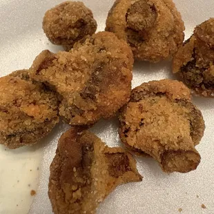 Fried Mushrooms!!! Yummmmm. Gotta have it with ranch