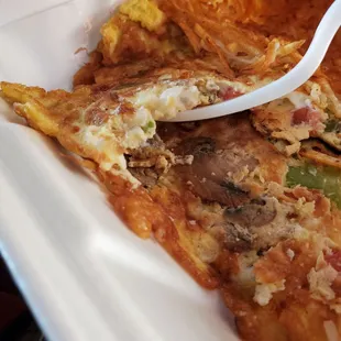 What&apos;s missing in the omelette? Uh, CHEESE. ‍