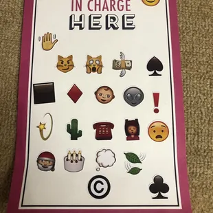 Emoji letter.