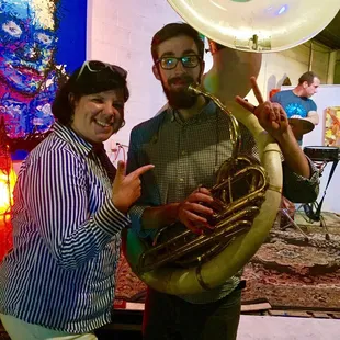 Because the Tuba Player is always the best photo op!
