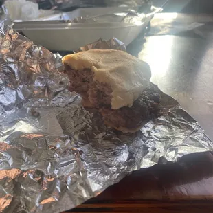 Two season-less patties and a bun