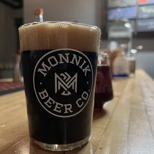 Hummingbird Porter in the upstairs event space / bar