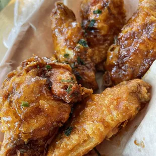 Soy garlic wings