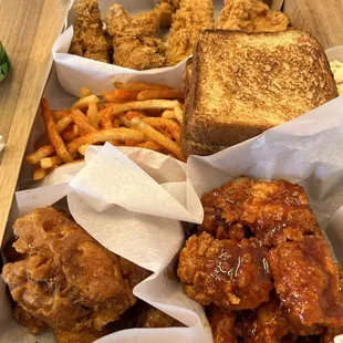 Combo with secret sauce chicken