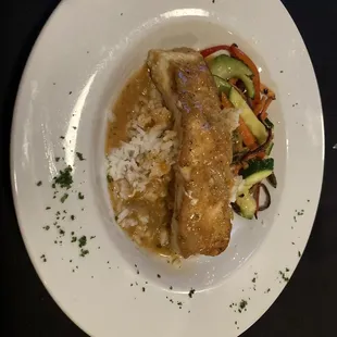 a plate of food on a table