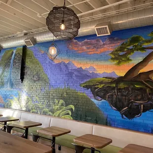 Beautiful wall mural.