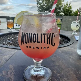 Another picture of the tequila and Booch on a summers day!