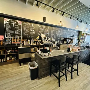 a man standing at the counter