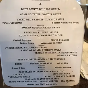 Great Museum artifacts like this Monon railway menu...