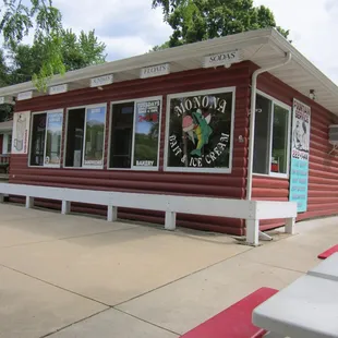 the outside of the building