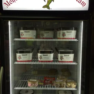 a display of ice cream