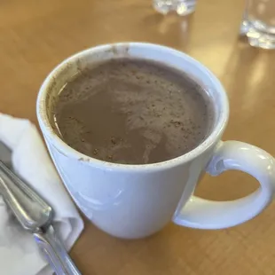 A packet of hot chocolate and a ton of water. No flavor ! Not champurrado $5.75