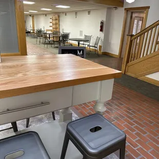 Lots of seating outside