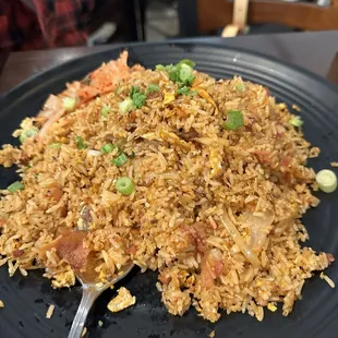 Kimchi fried rice (huge portion!)