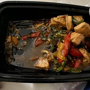 Spicy Basil Salmon Super tiny portions!!!