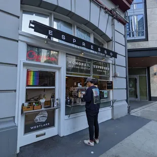 Storefront on a nice autumn day