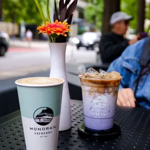 White Chocolate Mocha &amp; Ube Latte