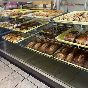Donuts and breads.