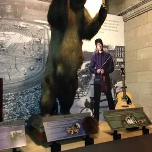 Be sure to touch the provided bear fur on the info rail!