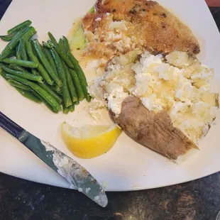 Tilapia in white wine sauce