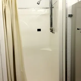 Individual stalls with dressing areas.