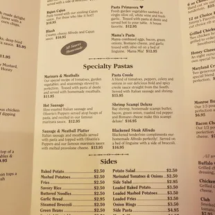 Menus