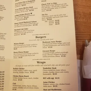 Menus