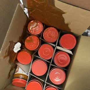 Broken jar shipment from Monroe's.