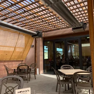 Outdoor dining area